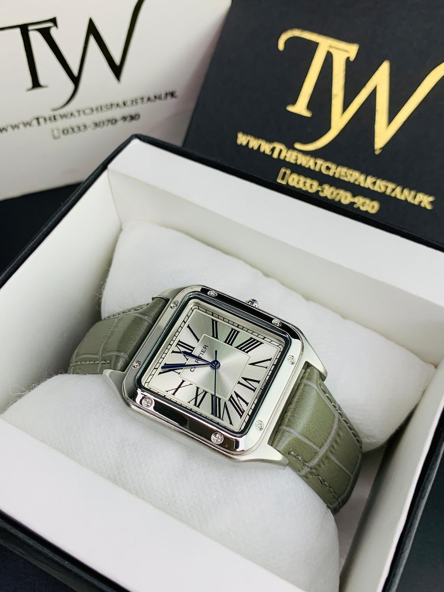Cartier Santos Grey White