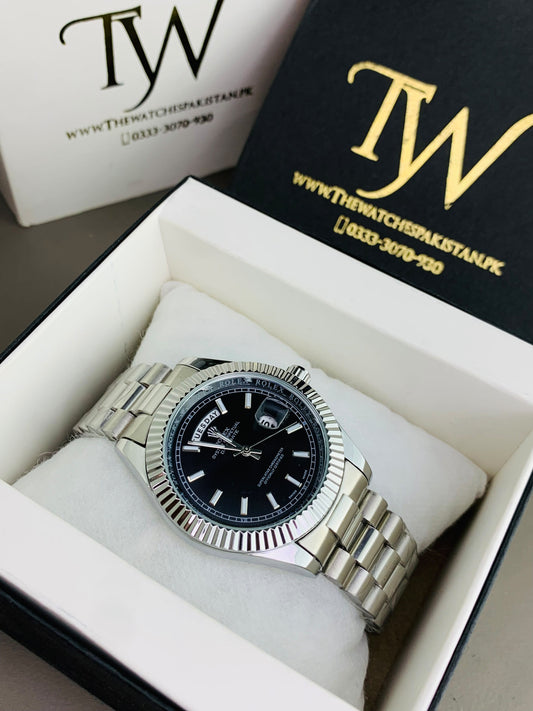 Oyster Silver Black