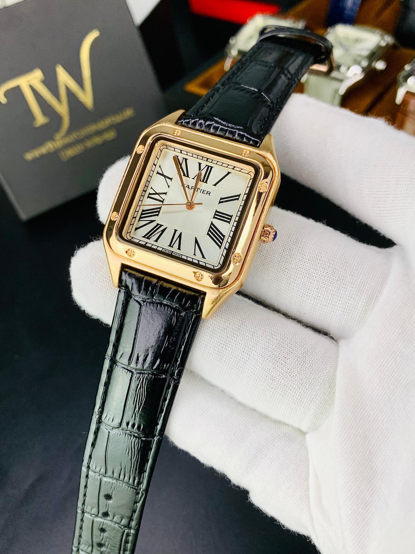 Cartier Santos Black Copper