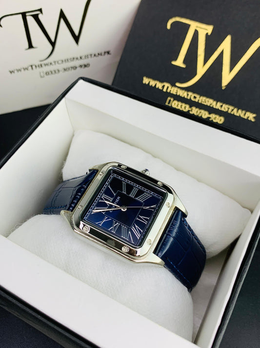 Cartier Santos In Blue