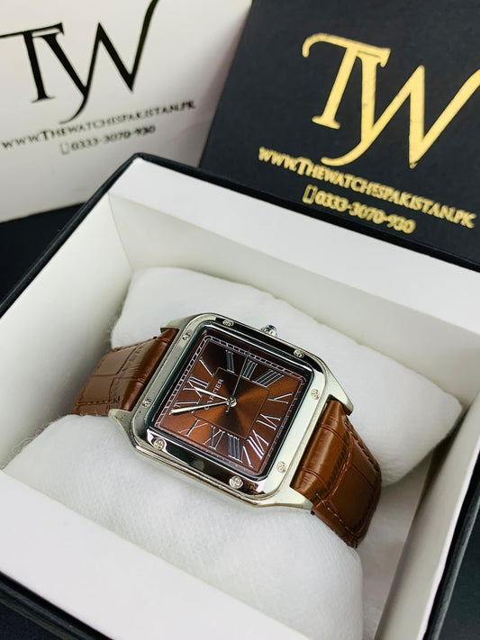 Cartier Santos In Brown