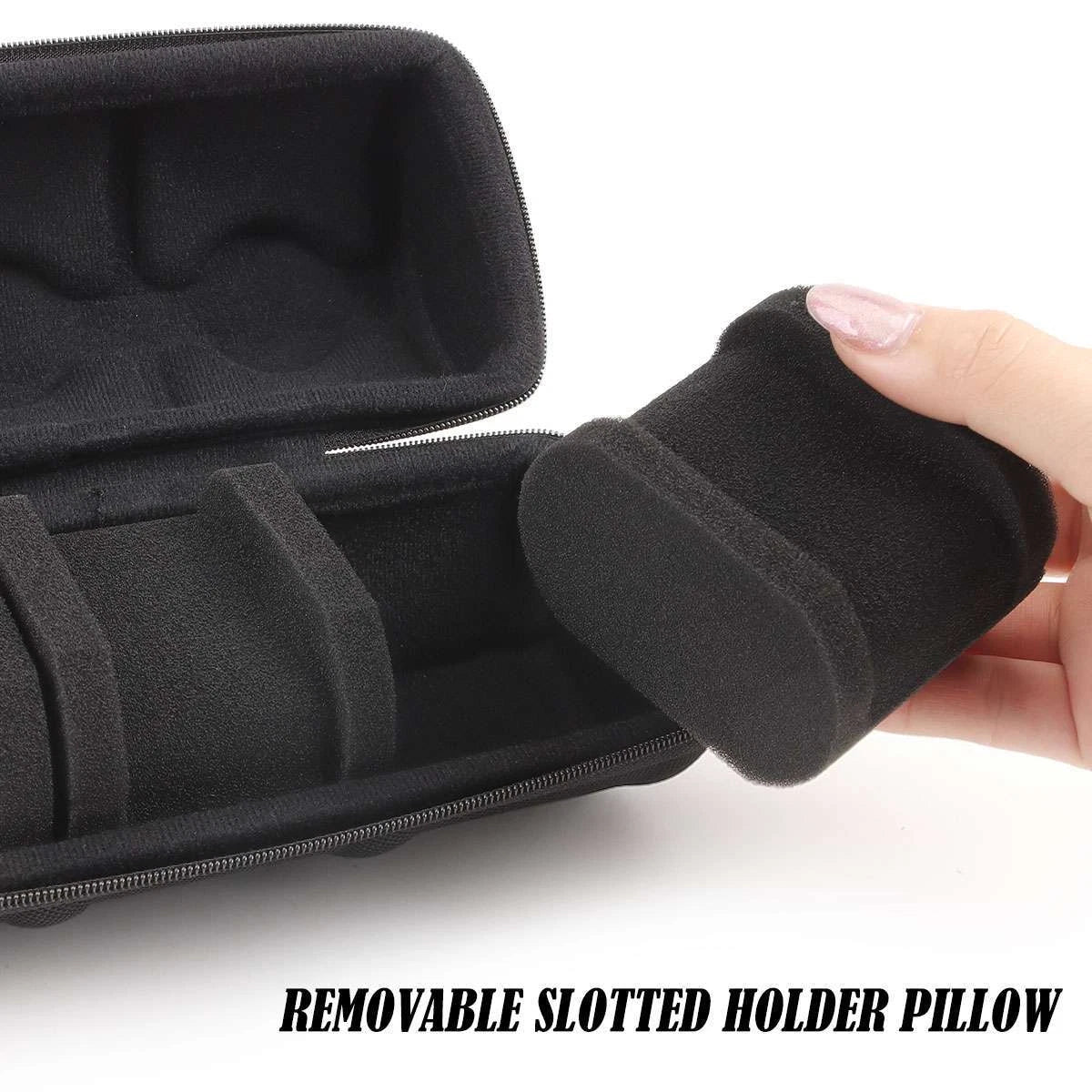 5 Slots Travel Watch Roll Case Wristwatch Display Case Watch Storage Box