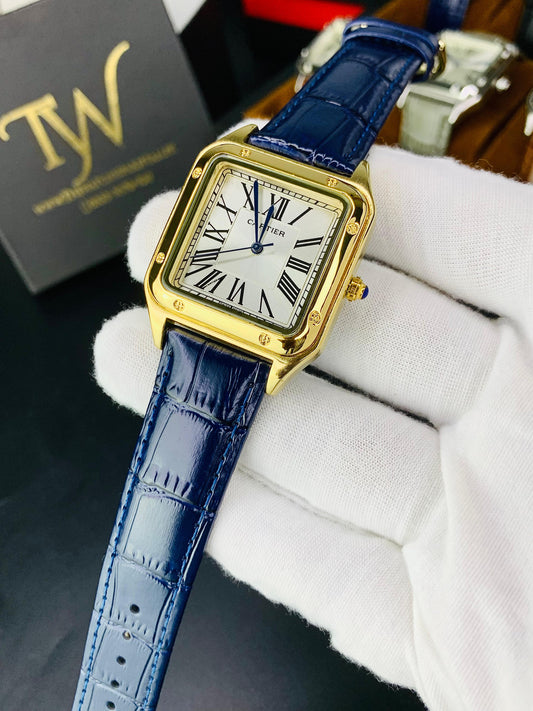 Cartier Santos Golden Blue