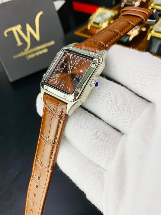 Cartier Santos In Brown