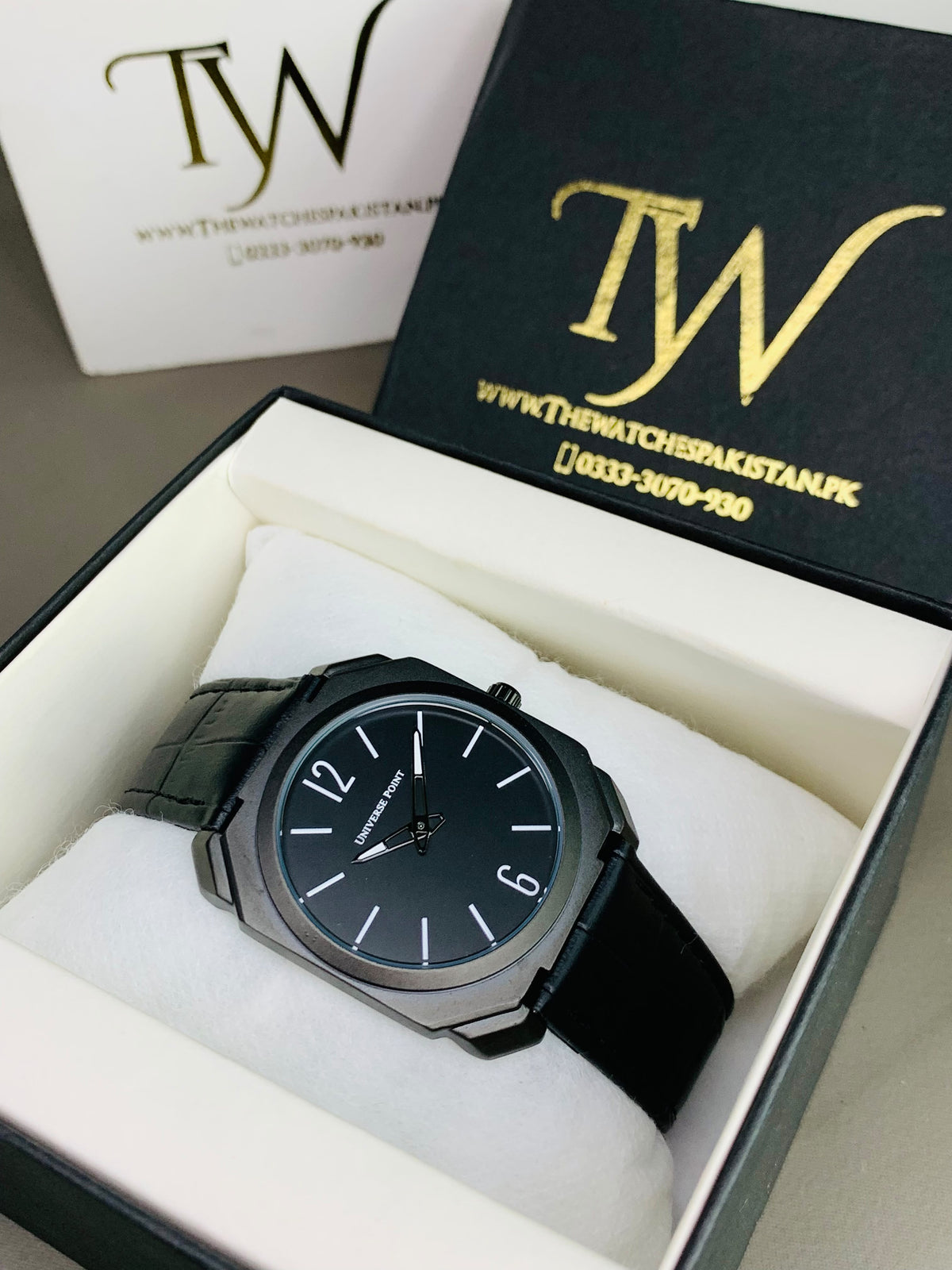 UP-Strap Watch For Men Full Black
