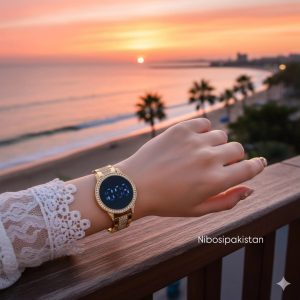 Led Display Touch Screen Watch In Rose Gold !