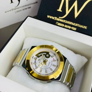 Day Date Best-win Two Tone White Dial