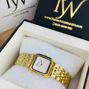 Chopard Square Golden White Dial