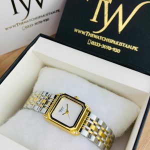 Chopard Square Two Tone White Dial