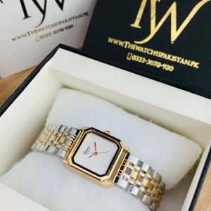 Chopard Square Rose Two Tone White Dial