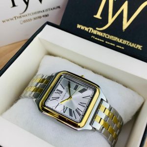 Square Dial Two Tone White
