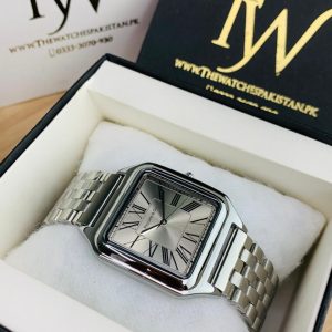 Square Dial Silver Grey !