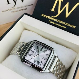 Square Dial Full Silver