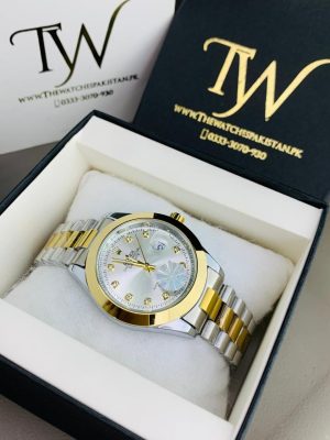 Rolex Oyster Two Tone White