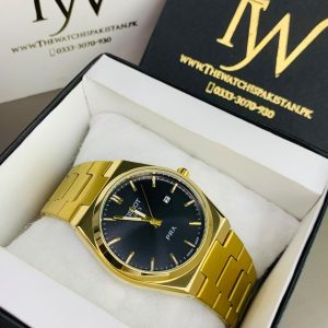 Prx Semi Auto Golden Black Dial